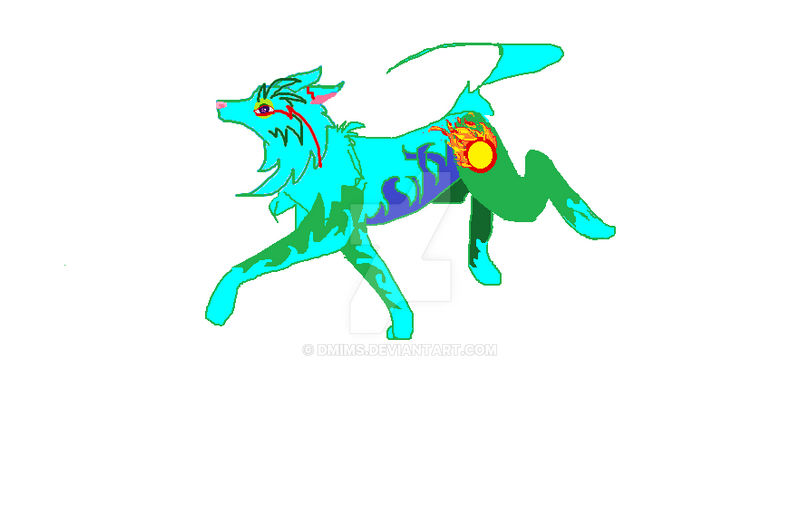 Blue wolf by Dmims on DeviantArt