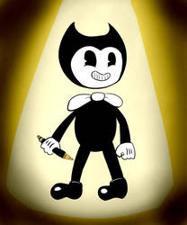 Bendy with a ink pen