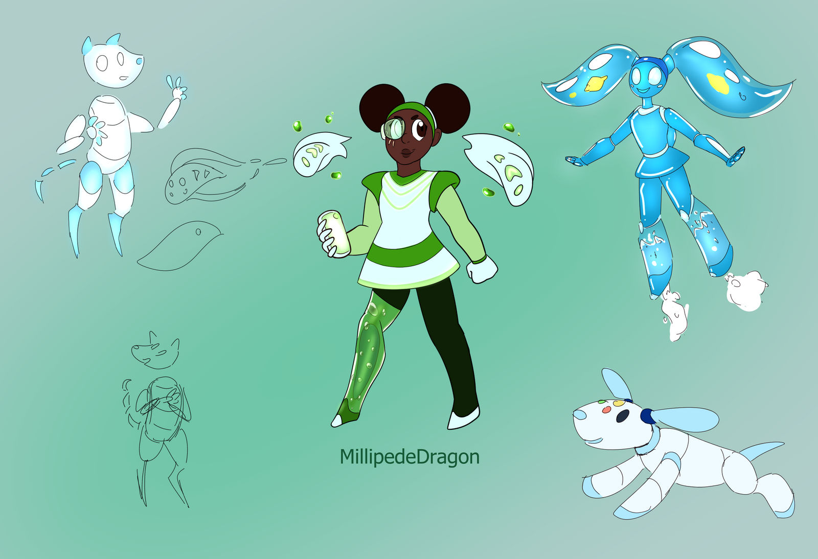 Frutiger Aero character doodles by MillipedeDragon on DeviantArt