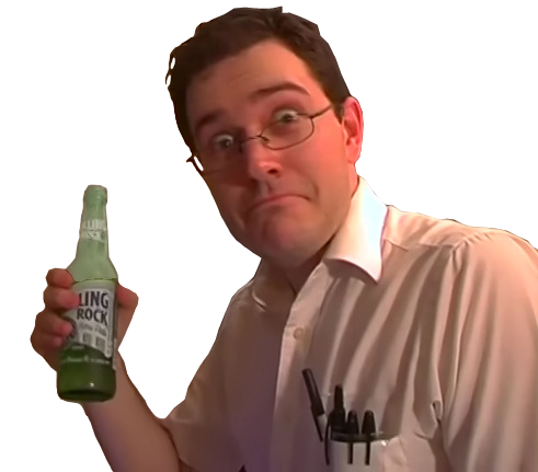 AVGN with Rolling Rock Beer Render by FacelessCretin on DeviantArt