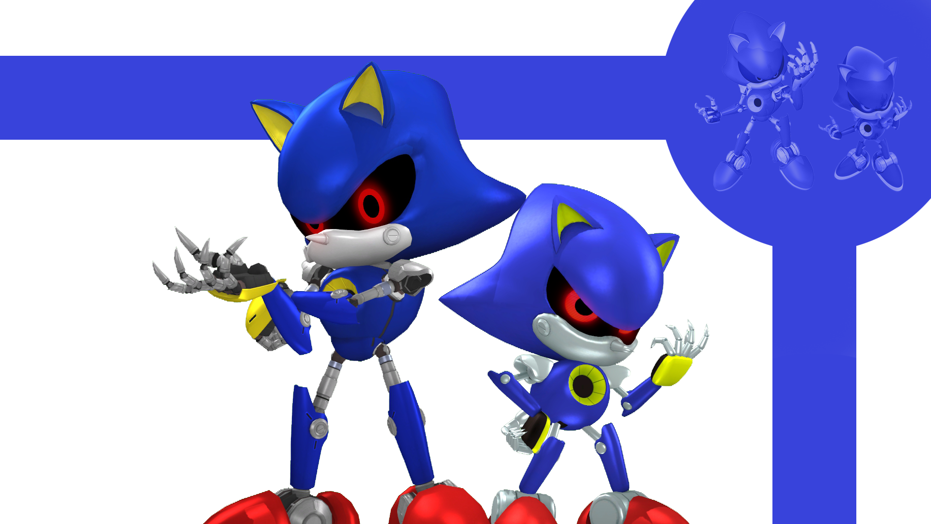 Classic and Modern Neo Metal Sonic (Time Eater) by tulf42 on DeviantArt
