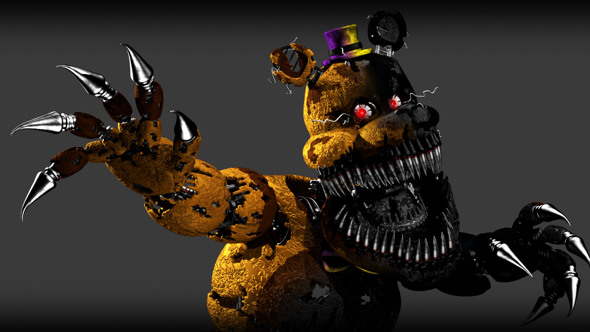 Nightmare Fredbear (FNaF 4 SFM Render) - 1 by MikeTHM93 on DeviantArt