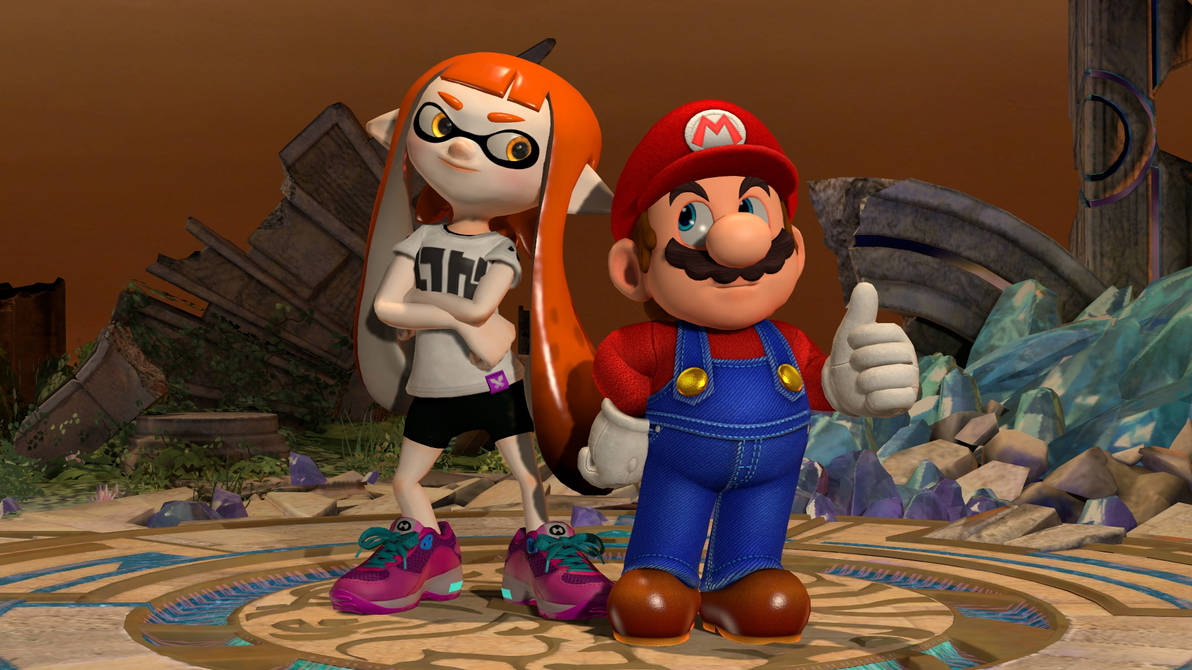 Mario And Inkling Girl By Hgbd Wolfbeliever5 On Deviantart 