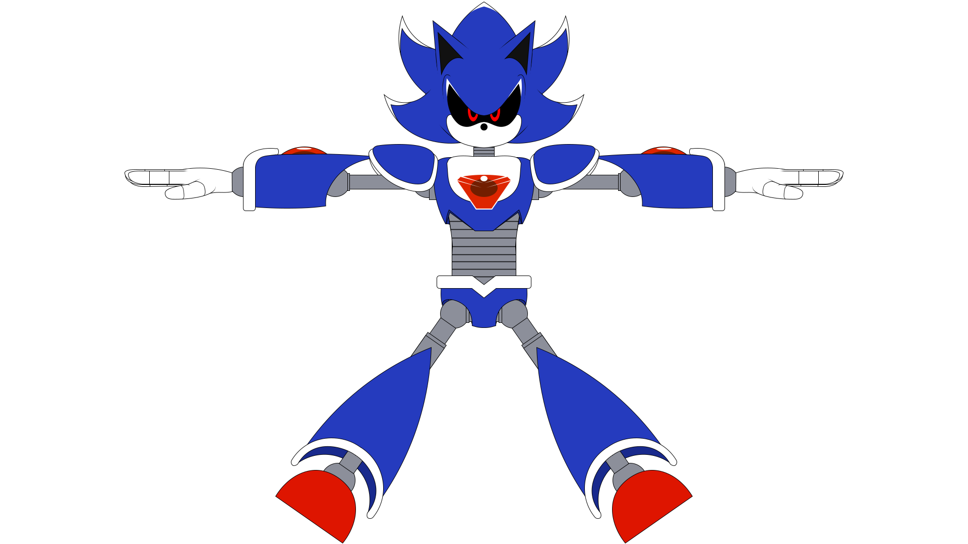 Mecha Sonic FNF ( My Version ) by HGBD-WolfBeliever5 on DeviantArt