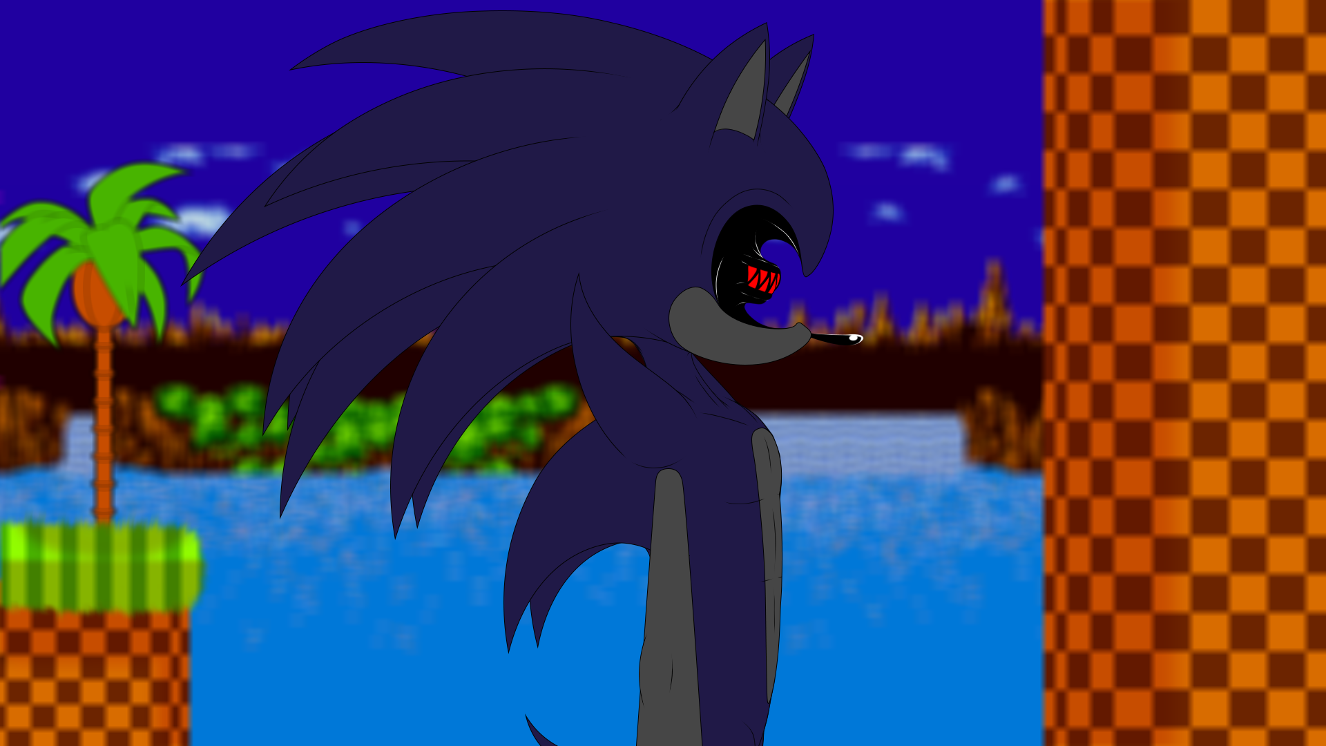 Sonic exe green hill zone edited by me by Pinkieisapartyanimal on