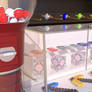 Pokeballs in a Gumball Machine