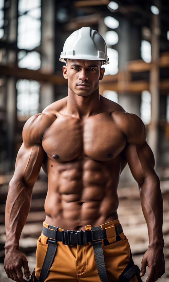 Muscular construction worker - 043 by HotCriscoLaskardBoy on DeviantArt