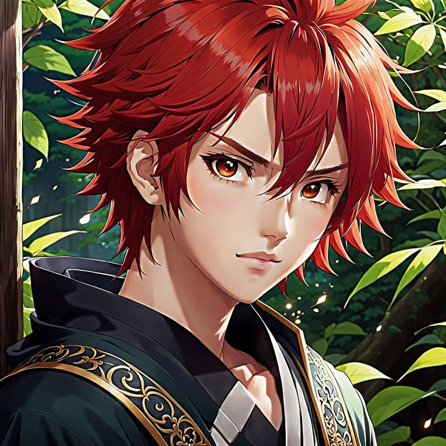 Young redhaired man (Anime Style) 20240409019 by