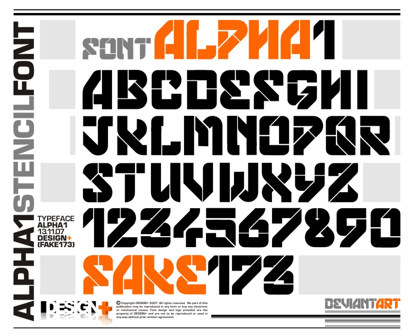 ALPHA 1 FONT