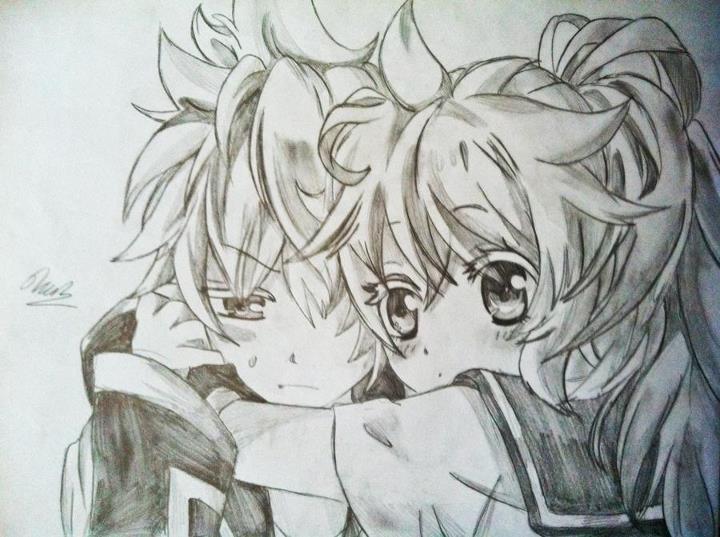 Kagamine Lenka and Kagamine Len