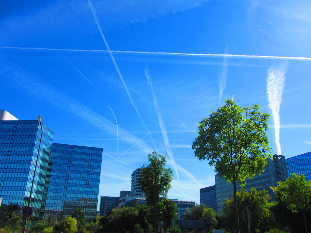 Airport sky