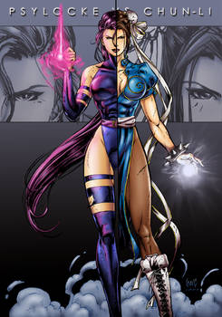 Psylocke vs Chun-li Cover