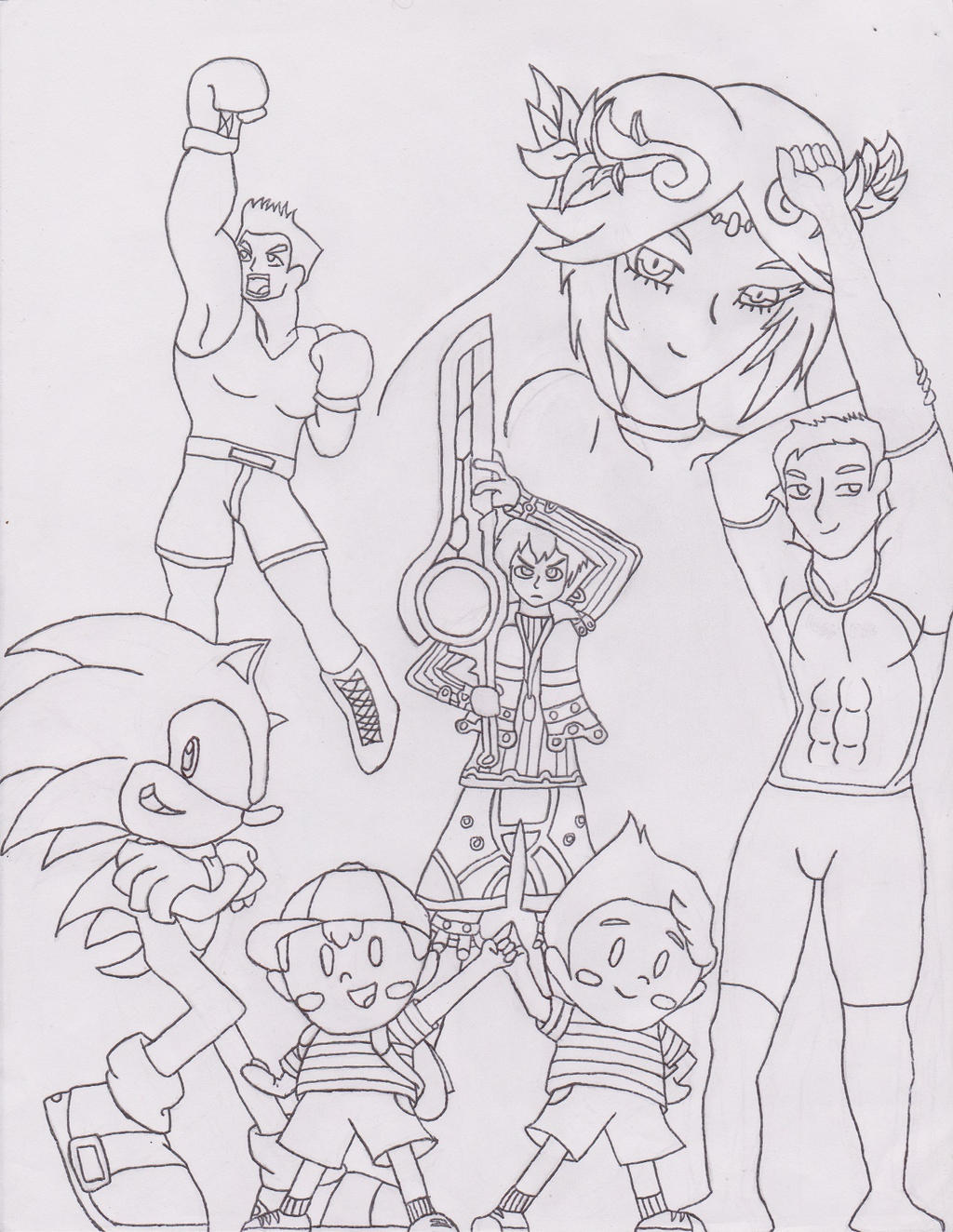 My Smash Bros 4 Mains (colorless)