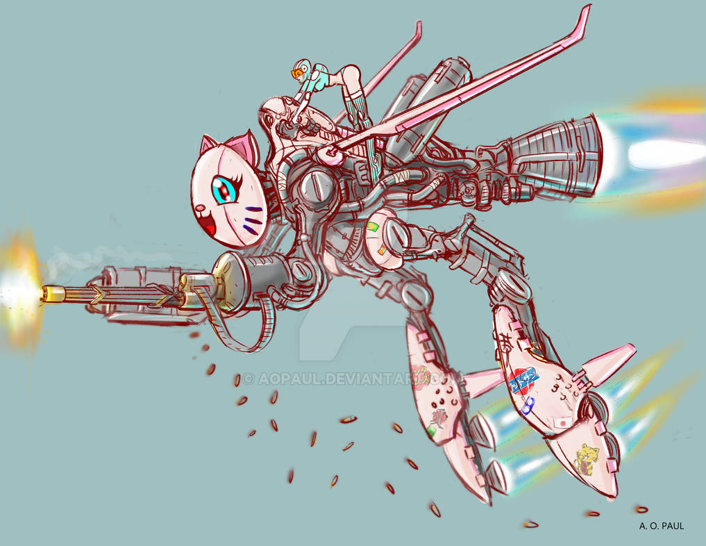 GIRL riding Mech concept by AOPaul on DeviantArt