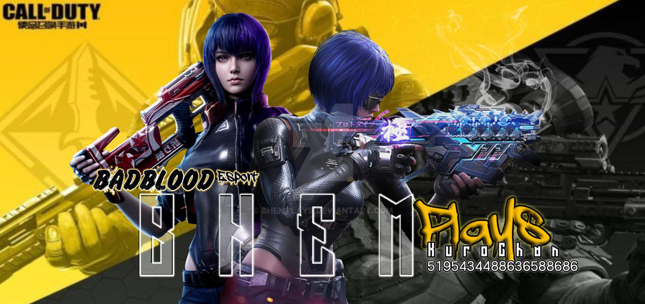 Cod Custom Banner Call Of Duty Mobile (Motoko) Gaming Banner idea by BhemPlays on DeviantArt