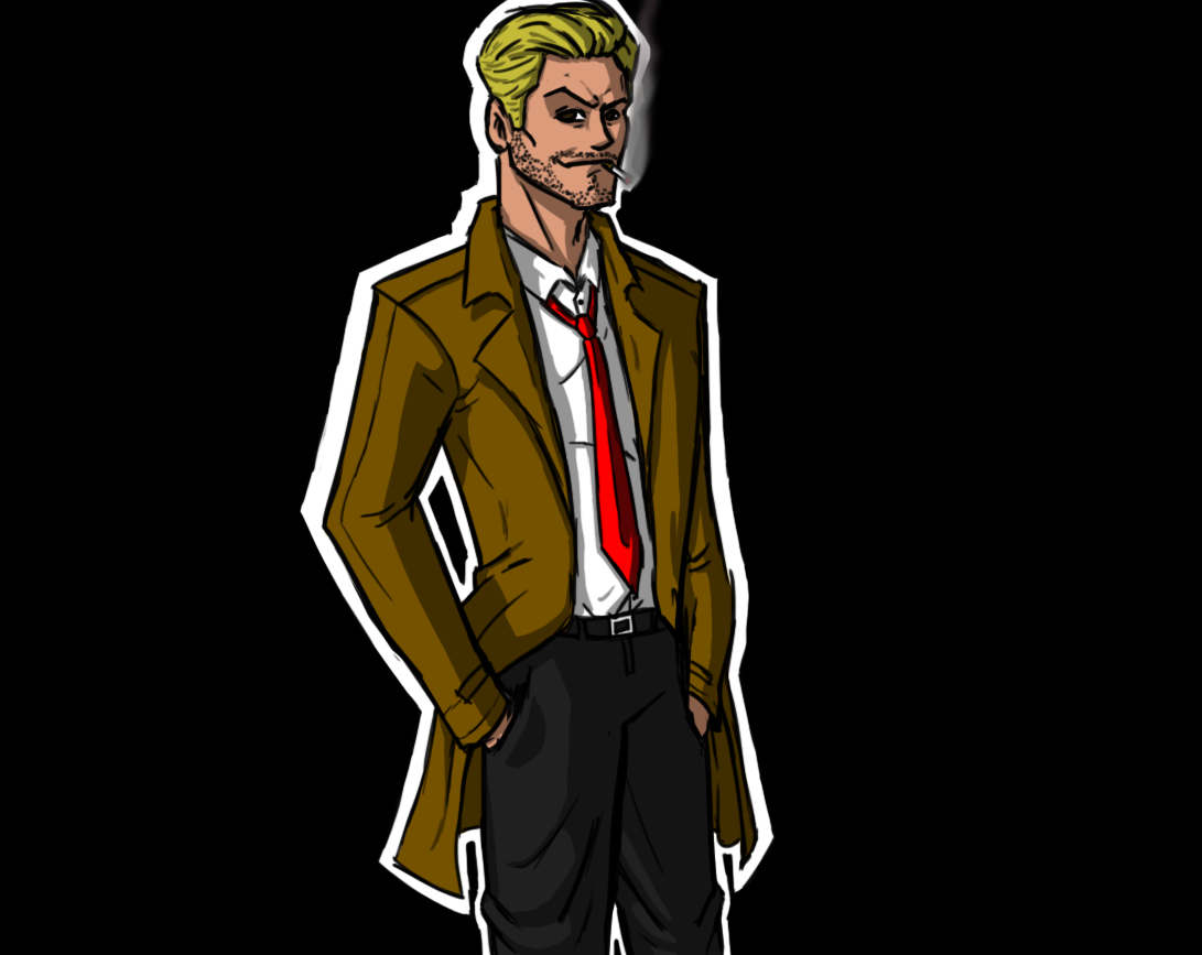 Cartoon John Constantine by RafaelComics on DeviantArt Cartoon John Constantine by RafaelComics on DeviantArt