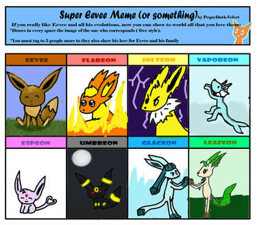 Eevee and evolution Meme