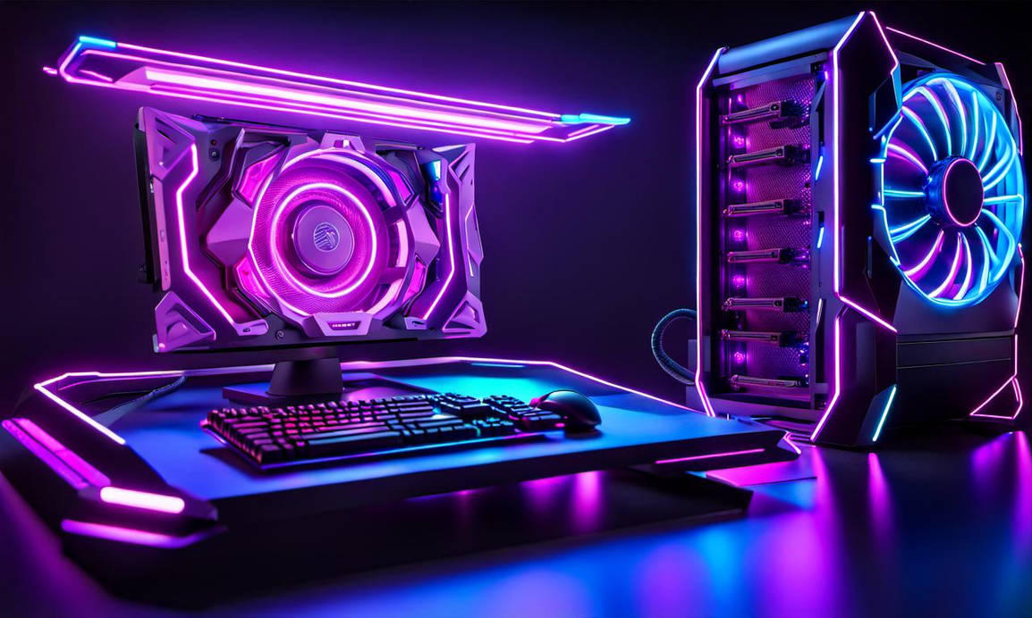 Gaming Computer Desktop Deviantart Futuristic Gaming Desktop by Raymond-Cornelius on DeviantArt