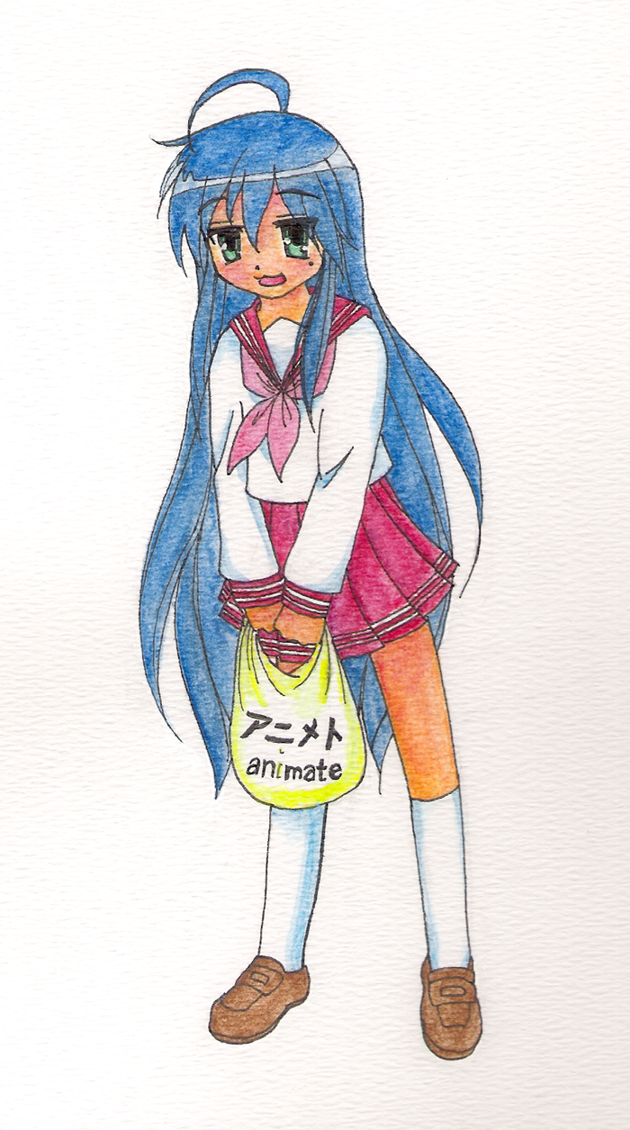 Konata in watercolors