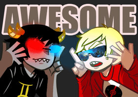 sollux and dave(so shiny)