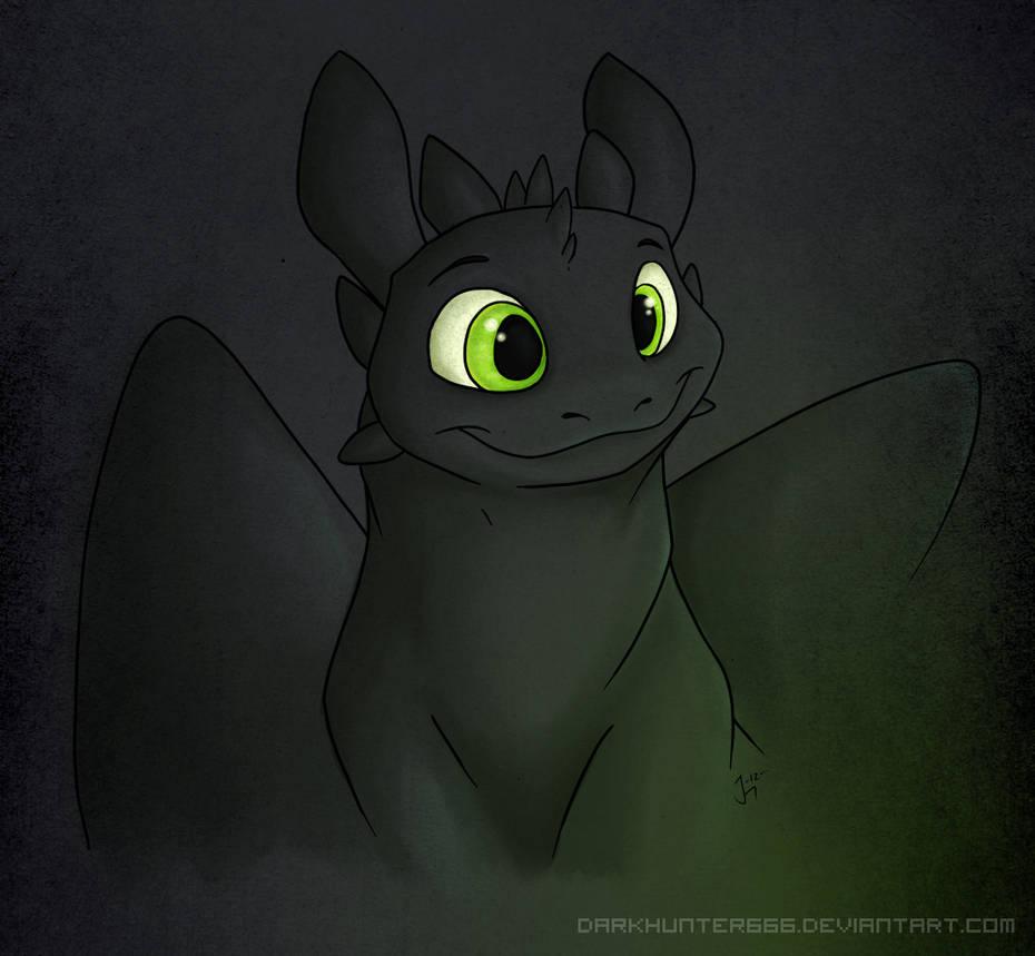 Toothless Sketch Colored by Soulbirdy on DeviantArt