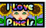 I Love Pixels Stamp