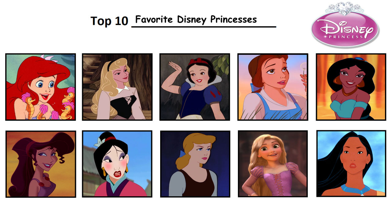 My Favorite Disney Princesses By Nikki1975 On Deviantart