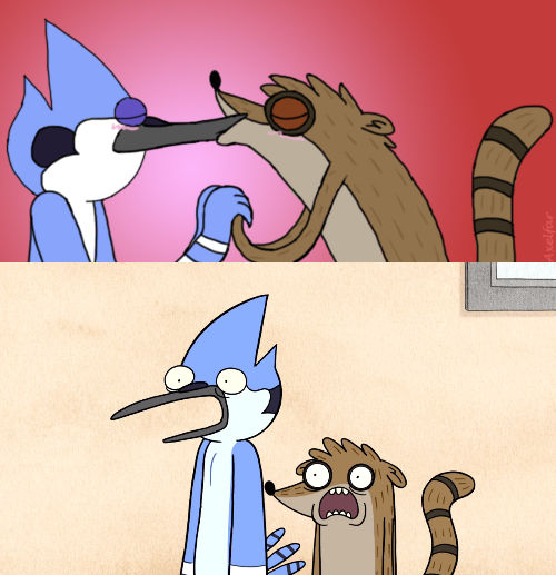 Rigby Scared Face by Cartoonishly on DeviantArt
