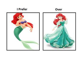 I Prefer Mermaid Ariel Over Human Ariel