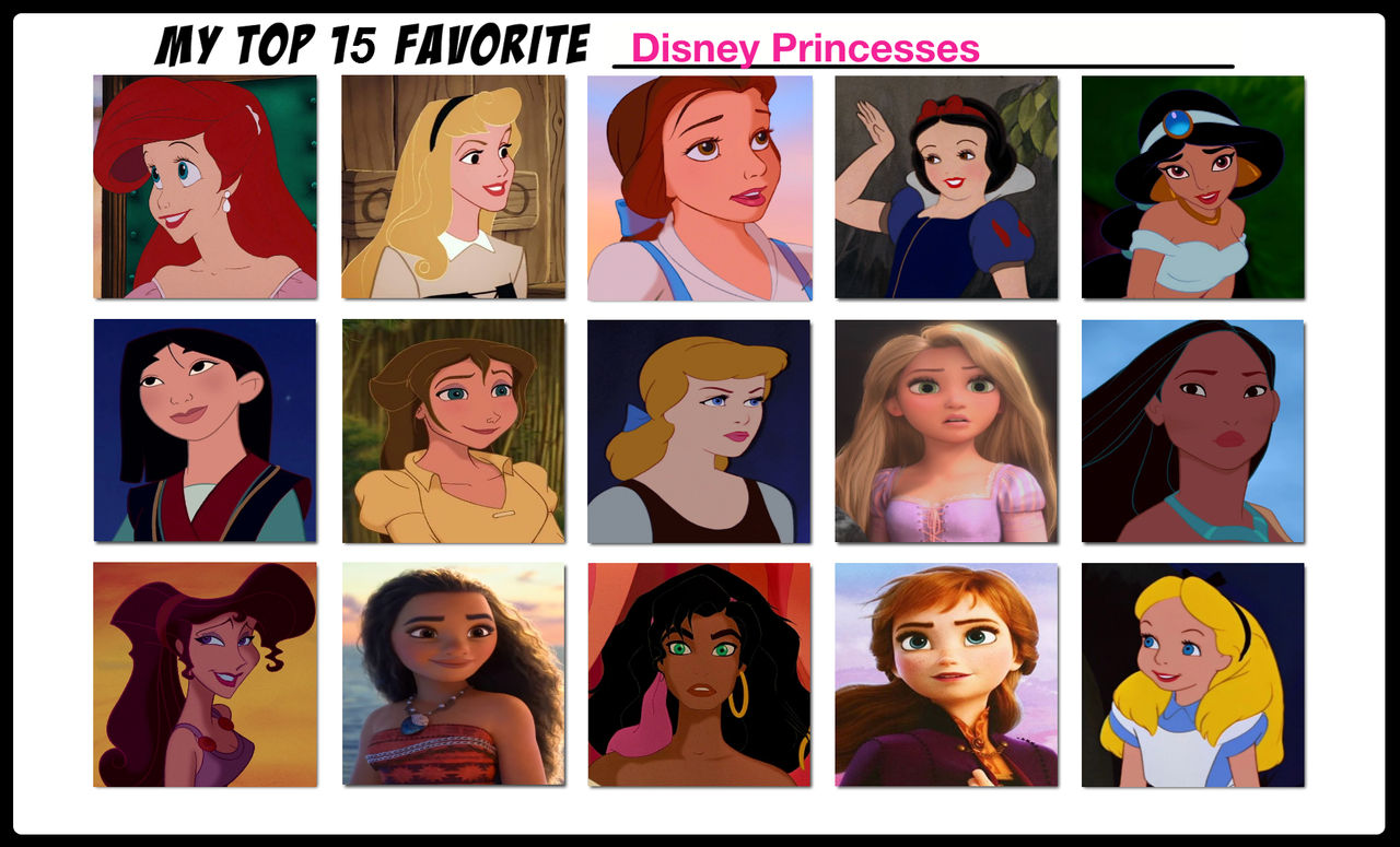 My Top 15 Favorite Disney Princesses By Nikki1975 On Deviantart