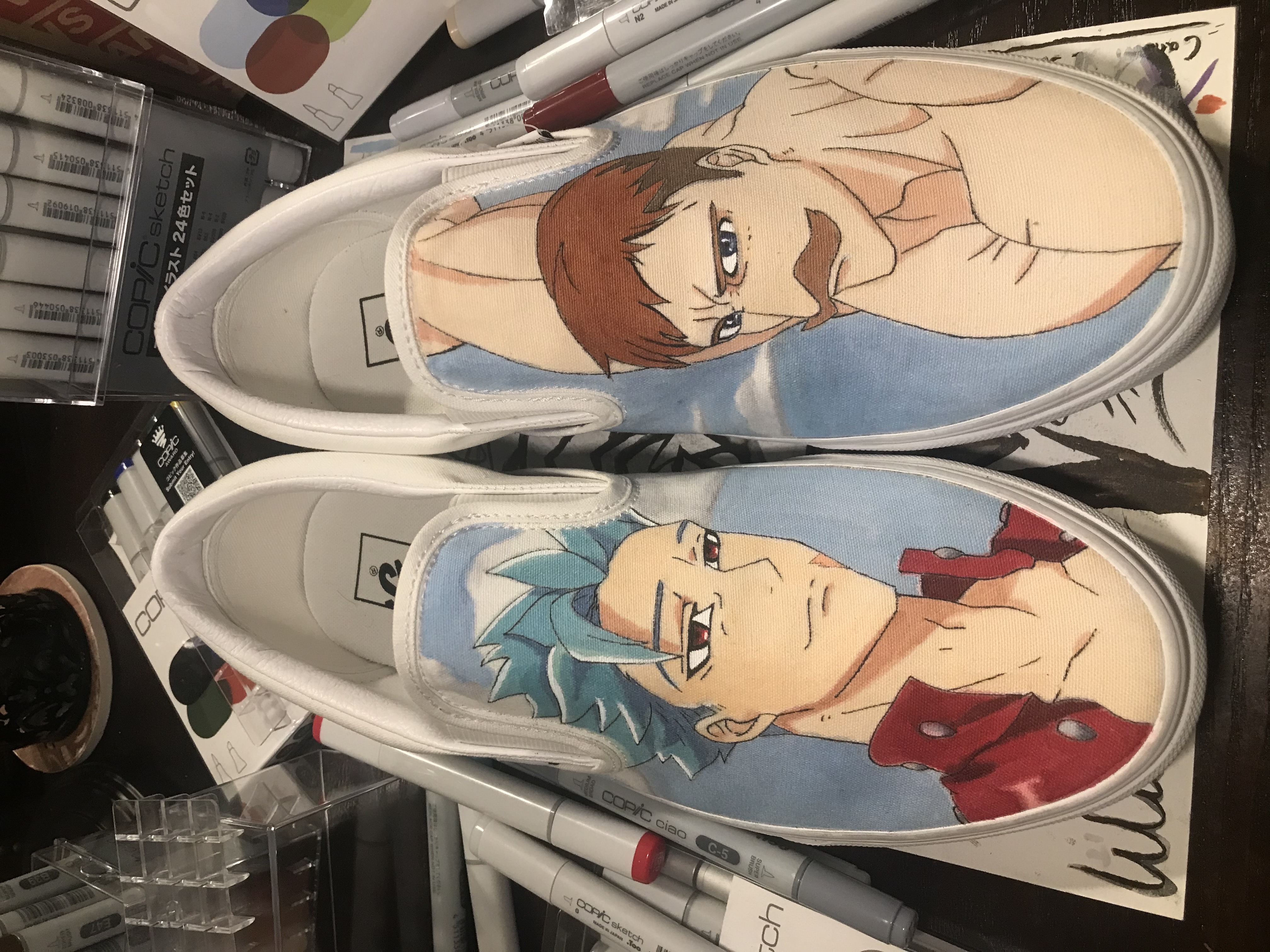 Ban and Escanor - 7 Deadly Custom Vans by 44Wildfire44 on DeviantArt