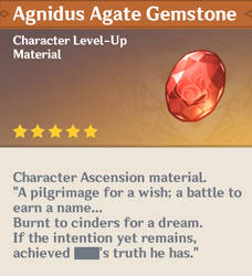 Genshin Fire Stone's interesting description