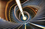 Light Tube Stairs are Warm by kharashov