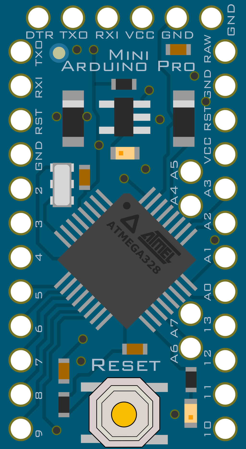 'Arduino(R)'-like Pro Mini Clipart by adlerweb on DeviantArt