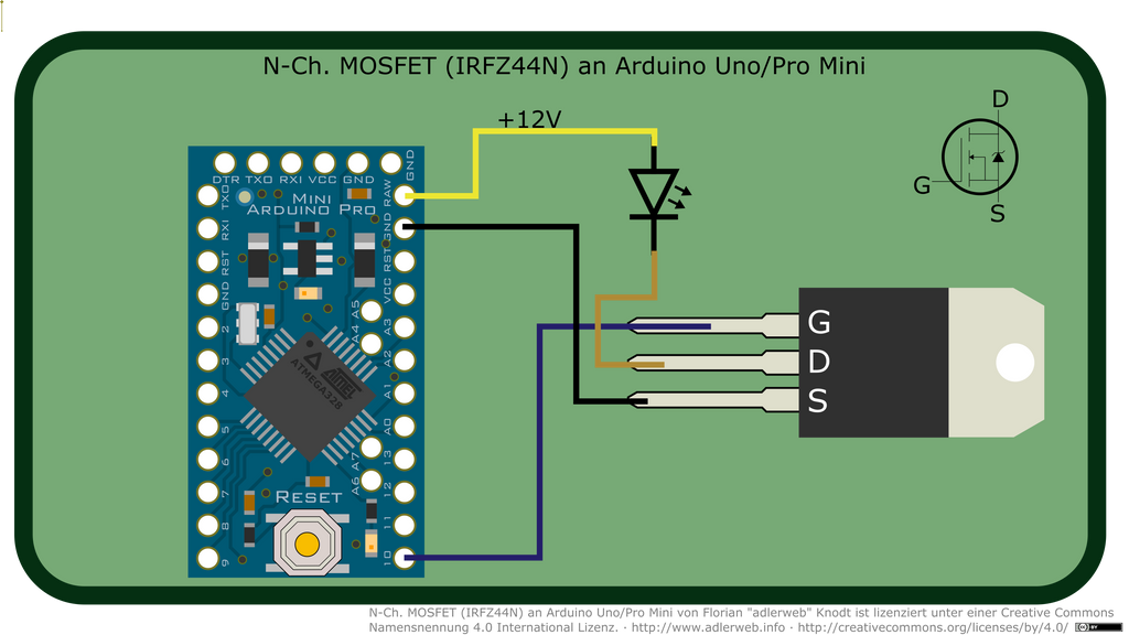 N-Ch. MOSFET (IRFZ44N) an Arduino Pro Mini by adlerweb on DeviantArt