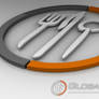 Global Cuisine Logo - 3D
