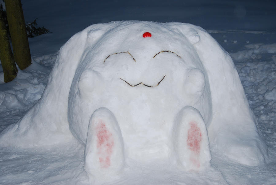 Mokona snowman