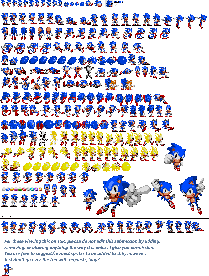 Custom Sonic Sprite Animation!