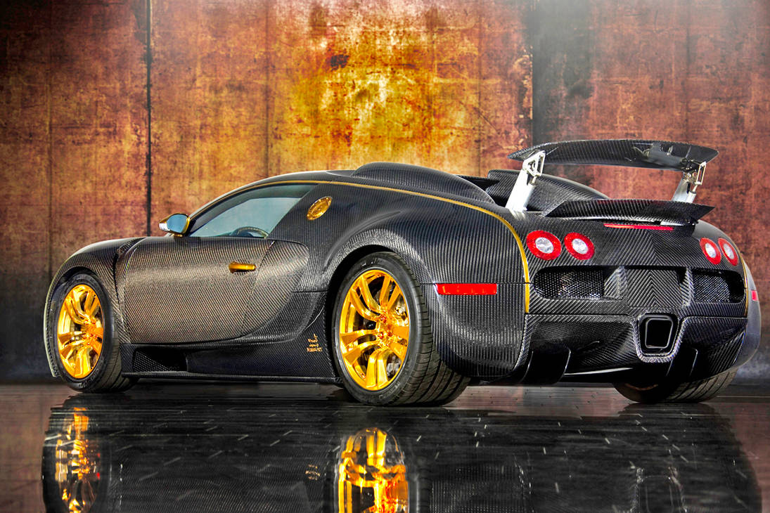 Bugatti Veyron With GOLDEN RIMS (EXCLUSIVELY RARE) by ROGUE-RATTLESNAKE