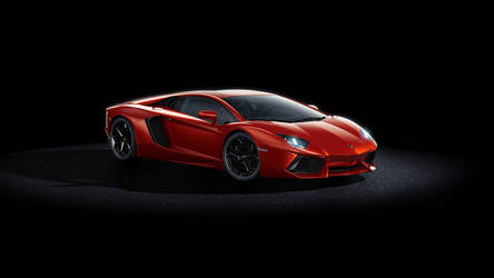 Red Lamborghini Aventador by ROGUE-RATTLESNAKE