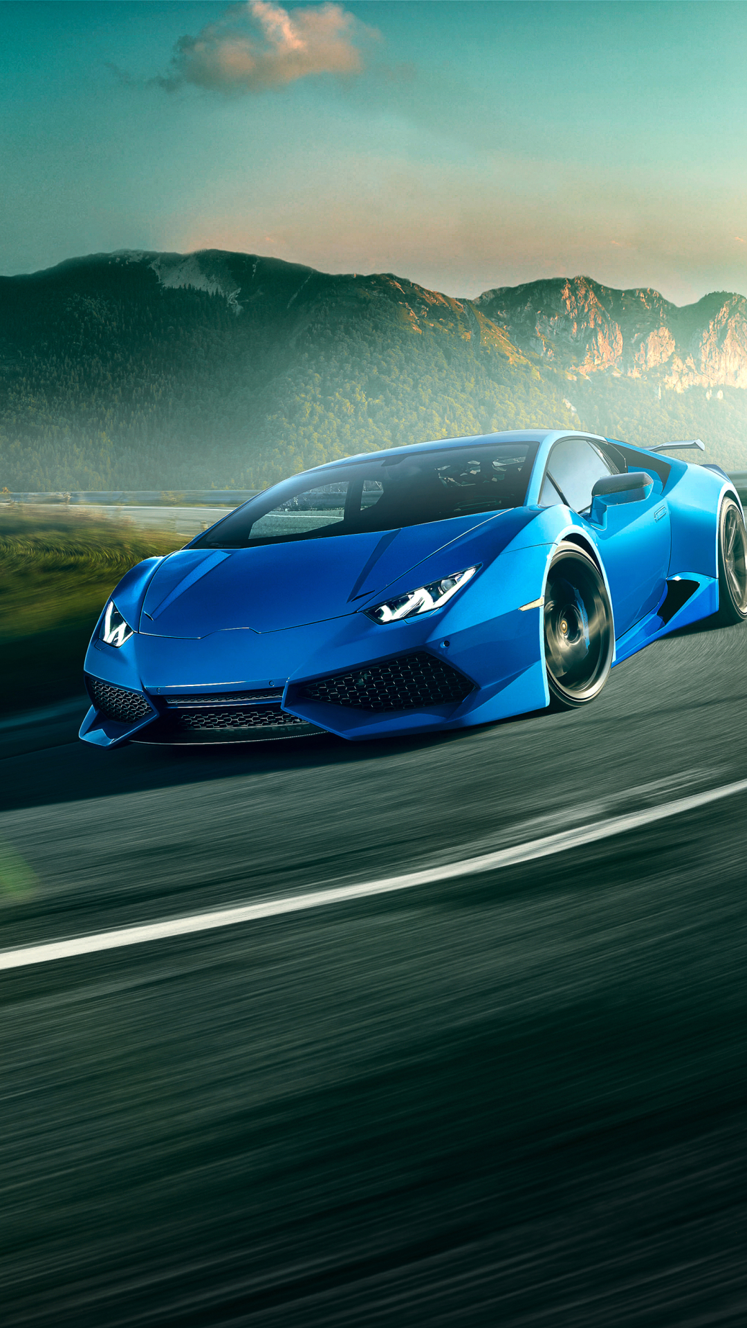 Blue Lamborghini Huracan LP 610 Mobile Wallpaper by ROGUE-RATTLESNAKE on  DeviantArt