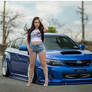 Hot Model Girl and 2017 Subaru Wrx Modified