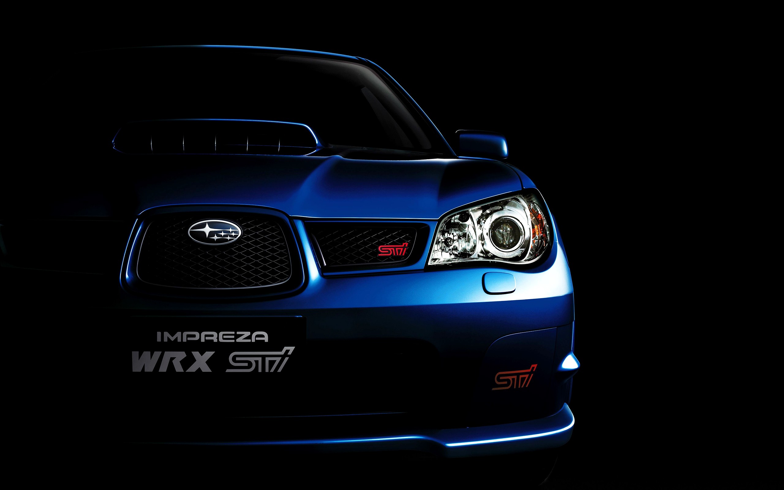 2017 Blue Subaru Impreza WRX STI Wallpaper