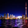Toronto City Skyline at Night