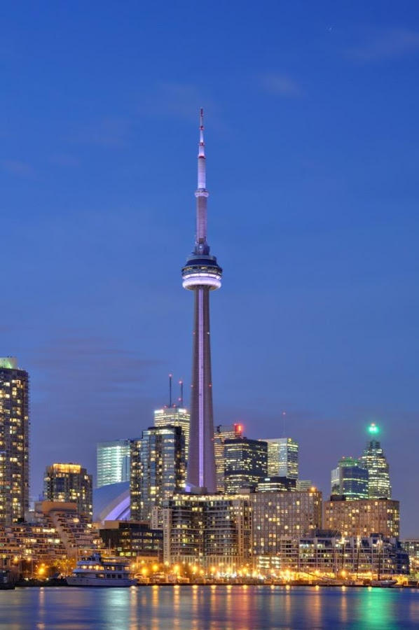 Toronto Skyline at Night Mobile Wallpaper by ROGUE-RATTLESNAKE on DeviantArt