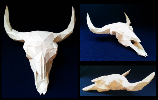 Buffalo Skull Papercraft