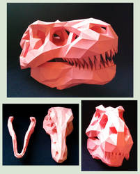 T-Rex Skull Papercraft