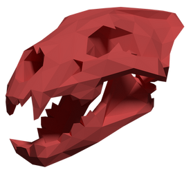 Lion Skull Papercraft Teaser