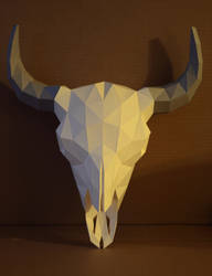 Bison Skull Papercraft V2