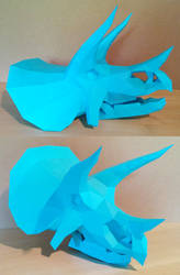Triceratops Skull Papercraft